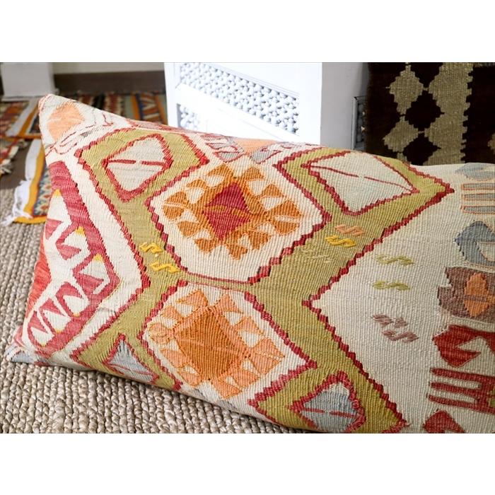 オールドキリムクッションカバー 長方形 70×40cmサイズ　中綿別売り Turkish Old Kilim Cushion/コンヤ(Konya) | ブランド登録なし | 03