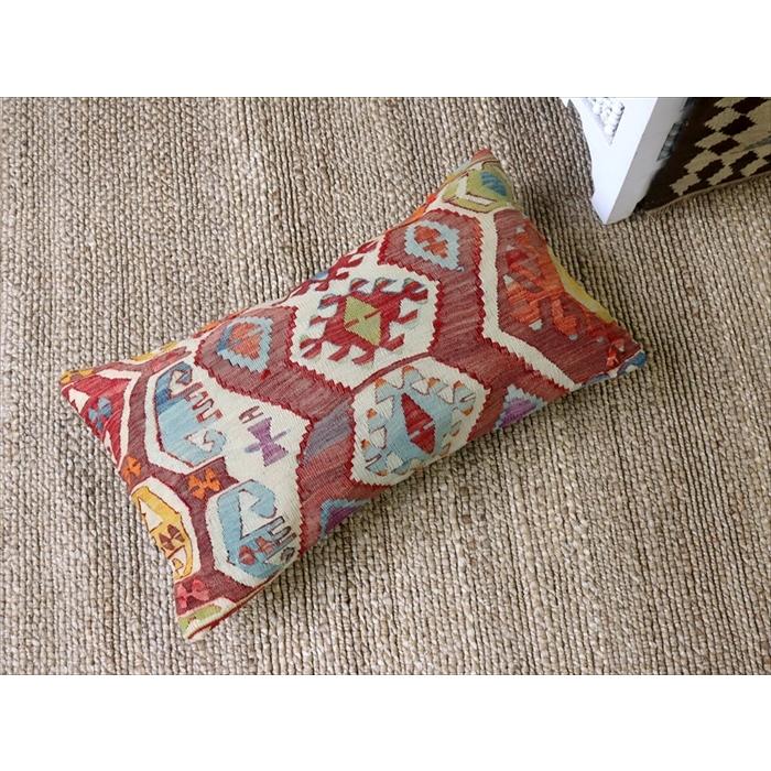 オールドキリムクッションカバー 長方形 70×40cmサイズ　中綿別売り Turkish Old Kilim Cushion/コンヤ(Konya) | ブランド登録なし | 01