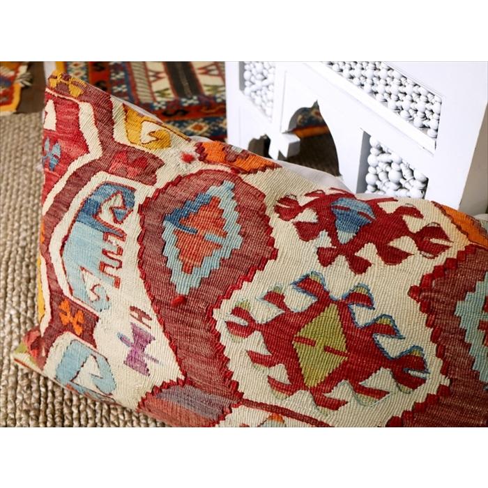 オールドキリムクッションカバー 長方形 70×40cmサイズ　中綿別売り Turkish Old Kilim Cushion/コンヤ(Konya) | ブランド登録なし | 03