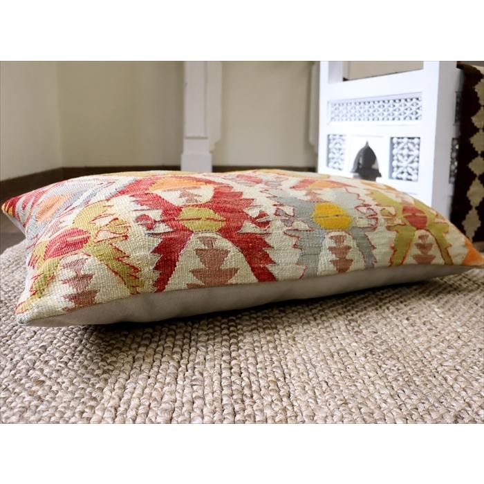 オールドキリムクッションカバー 長方形 70×40cmサイズ　中綿別売り Turkish Old Kilim Cushion/コンヤ(Konya) | ブランド登録なし | 03