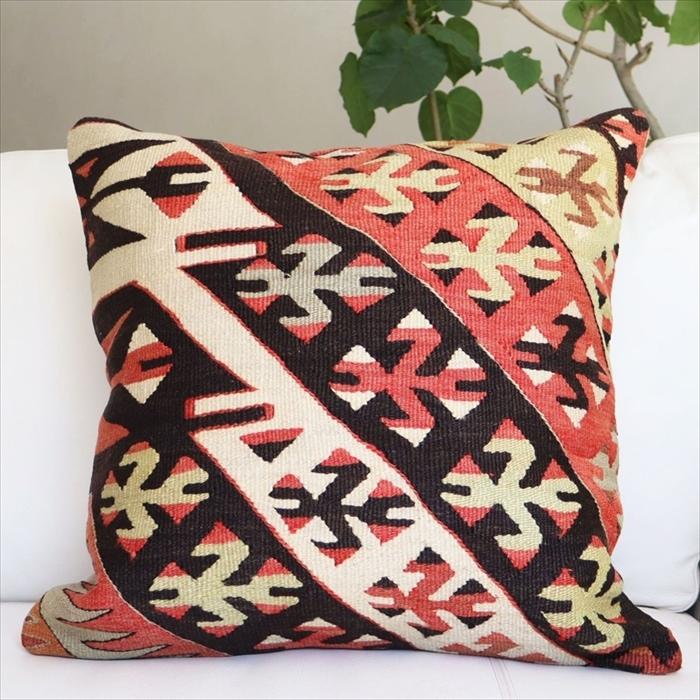 オールドキリムクッションカバー50cm角サイズ/Turkish Kilim Cushion シワス | ブランド登録なし