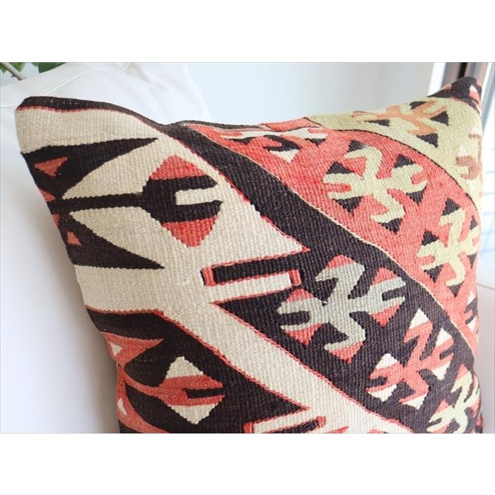 オールドキリムクッションカバー50cm角サイズ/Turkish Kilim Cushion シワス | ブランド登録なし | 03