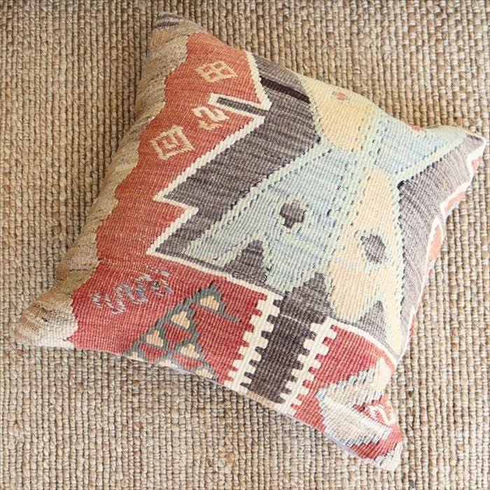オールドキリムクッションカバー50cm角サイズ/Turkish Kilim Cushion カイセリ | ブランド登録なし | 01