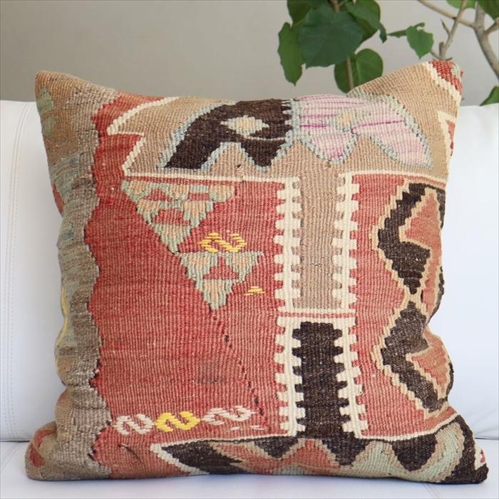 オールドキリムクッションカバー50cm角サイズ/Turkish Kilim Cushion カイセリ | ブランド登録なし