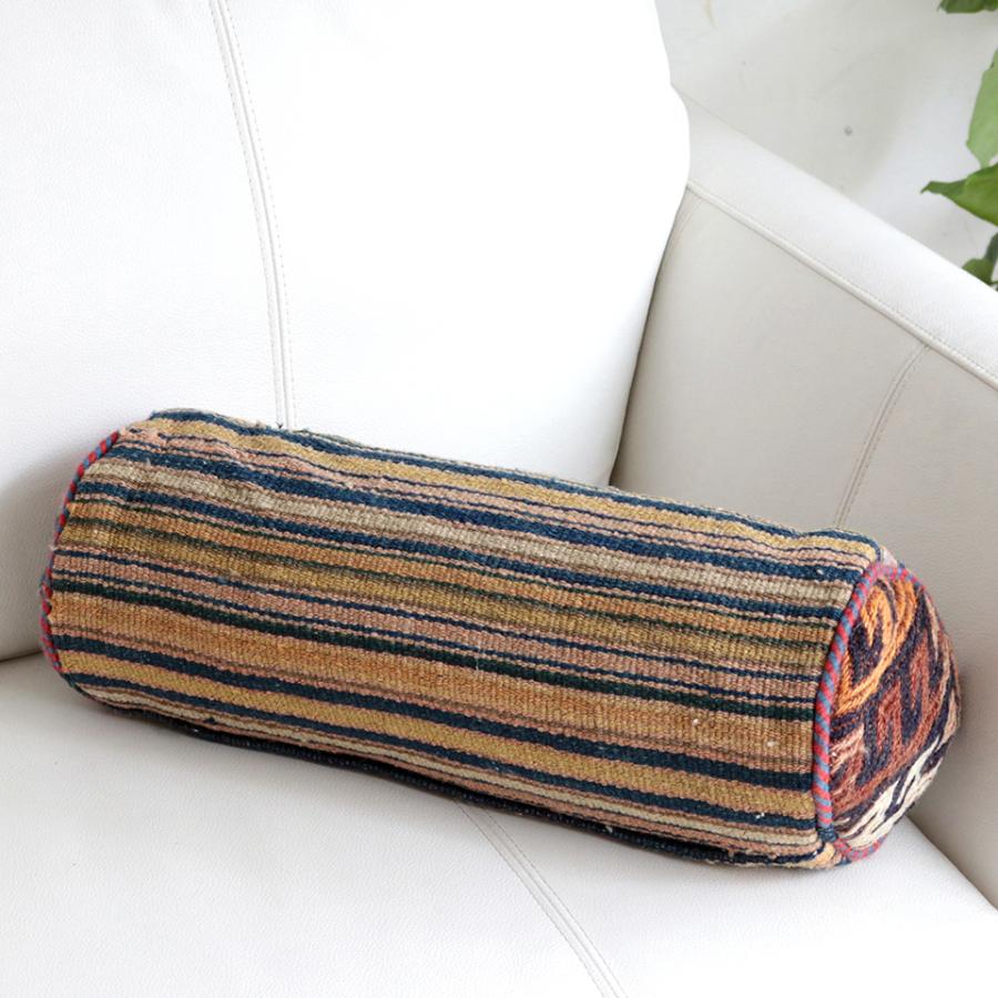 ガジャリキリムクッション42×16cm 筒型 円柱型 | ブランド登録なし