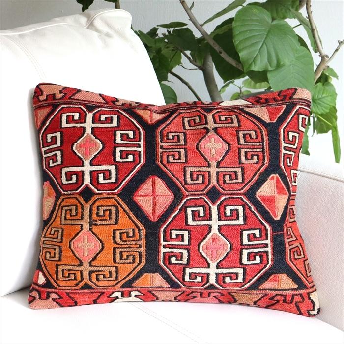オールドキリムクッションカバー42×35cm/Turkish Kilim Cushion アダナ(Adana) | ブランド登録なし