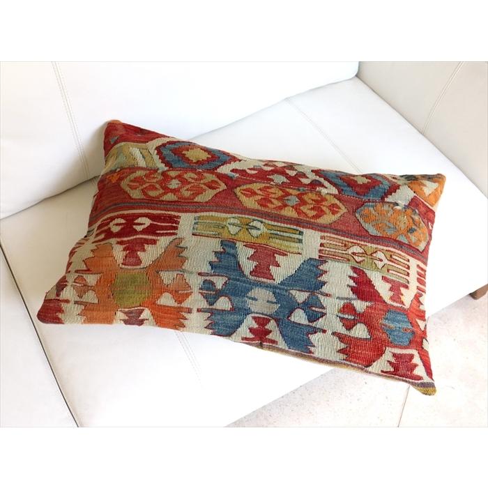 オールドキリムクッションカバー 60×40cmサイズ/Turkish Kilim Cushion コンヤ(Konya) | ブランド登録なし | 01