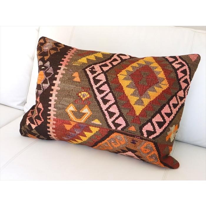 オールドキリムクッションカバー 60×40cmサイズ/Turkish Kilim Cushion カルス(Kars) | ブランド登録なし | 01