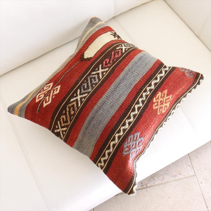 オールド キリムクッションカバー 40cmサイズ Turkish Kilim Cushion トルコキリム/シワス(Sivas)｜ipogabbeh｜02