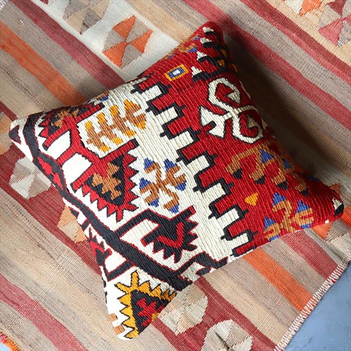 オールドキリムクッションカバー 40cm /Old Kilim Cushion カイセリ | ブランド登録なし | 01