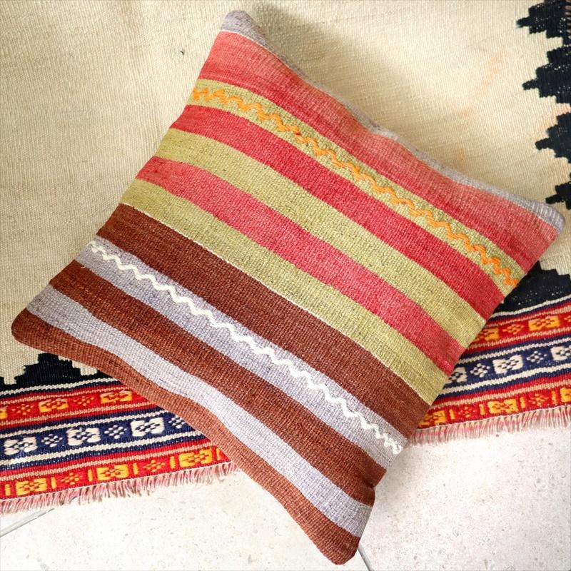 オールドキリムクッションカバー 40cm Old Kilim Cushion シワス | ブランド登録なし | 01