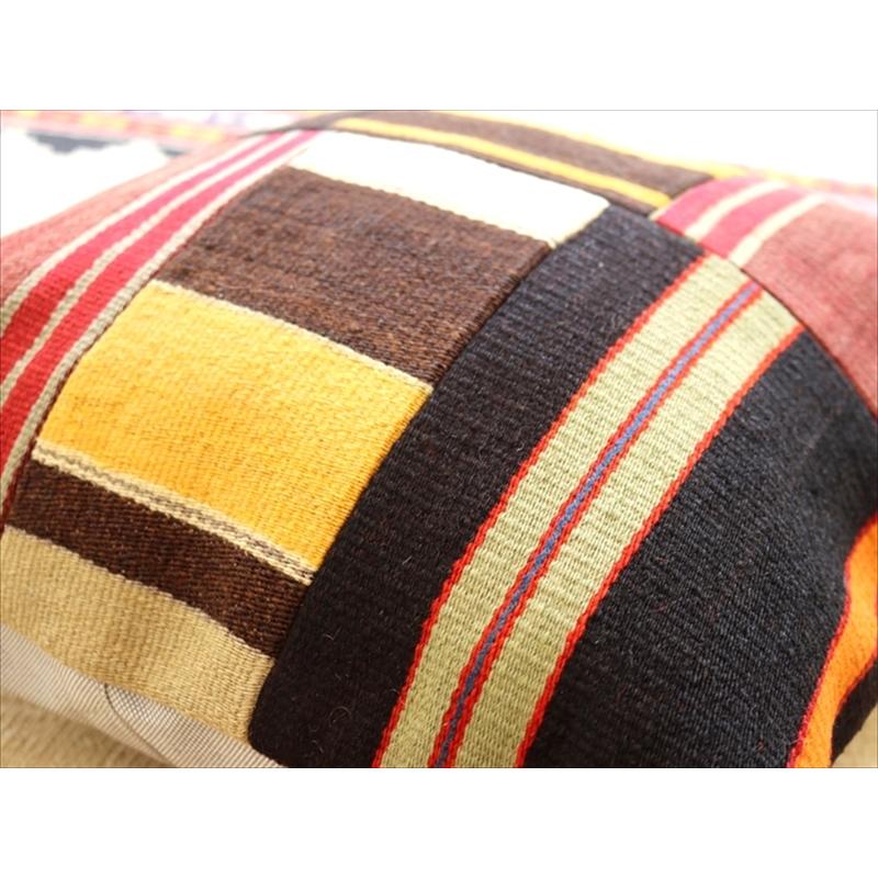 オールドキリムクッションカバー45cm Turkish Kilim Cushionトルコのウール手織りキリム パッチワーク | ブランド登録なし | 02