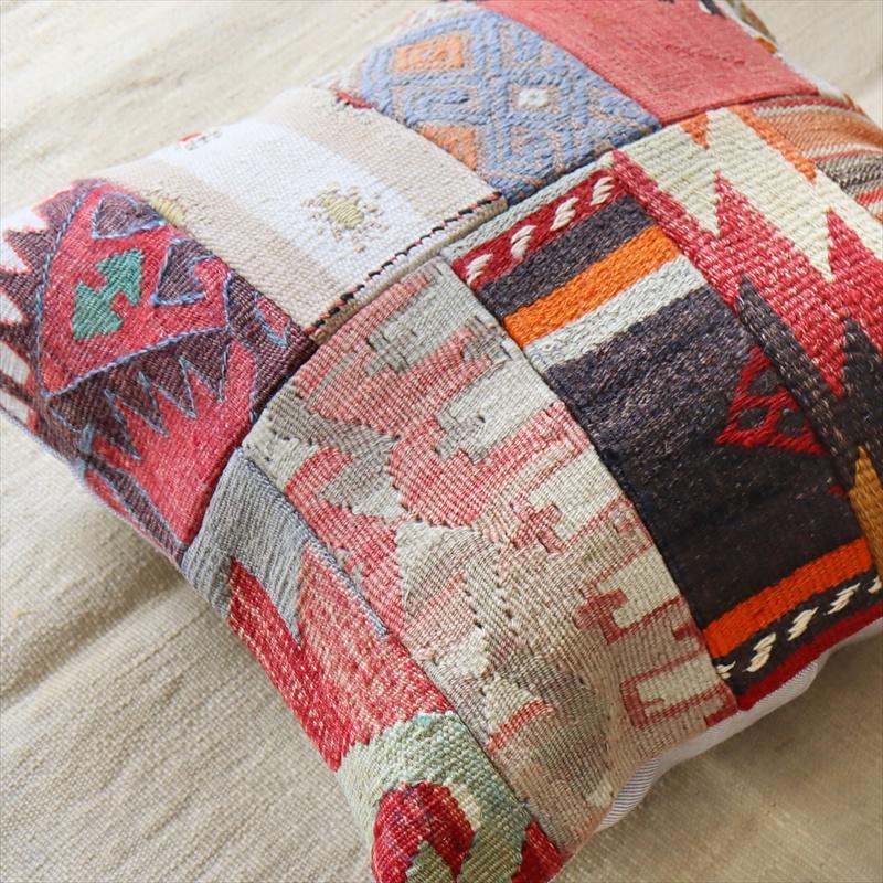 オールドキリムクッションカバー45cm・Turkish Kilim Cushion・トルコ