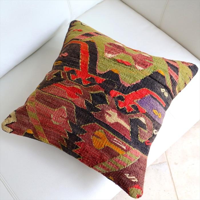 オールドキリムクッションカバー 40cm Old Kilim Cushion エミルダ(Emirdag) | ブランド登録なし | 02