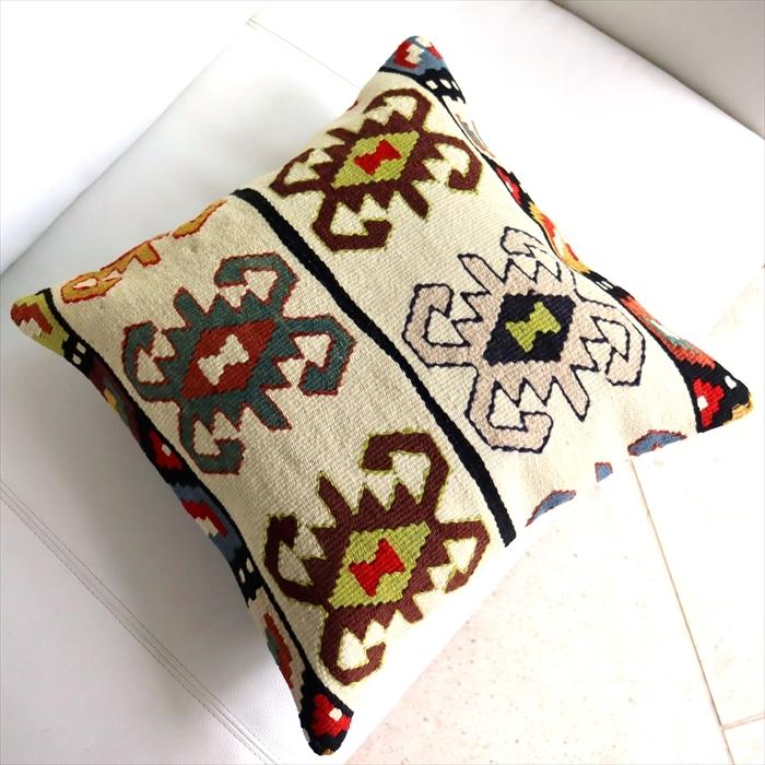 オールドキリムクッションカバー 40cm Old Kilim Cushion
