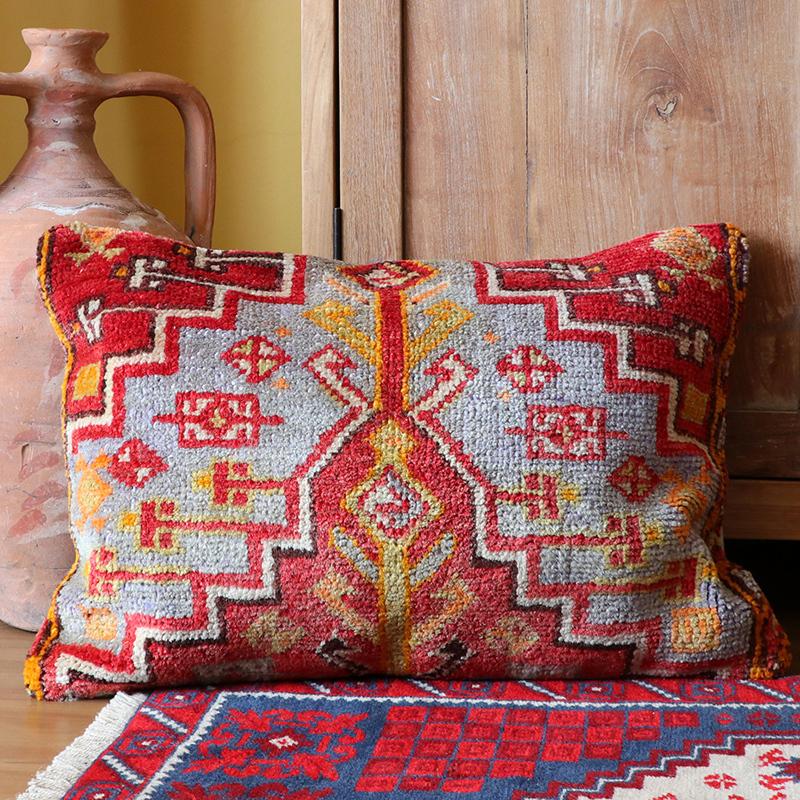 ヴィンテージ パイル織りラグ クッションカバー シブリヒサル 長方形 ビッグピロー Lumbar Pillow | ブランド登録なし