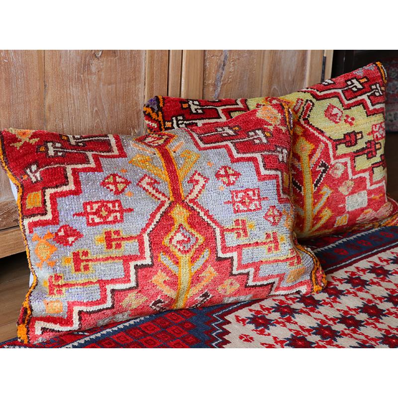 ヴィンテージ パイル織りラグ クッションカバー シブリヒサル 長方形 ビッグピロー Lumbar Pillow | ブランド登録なし | 03