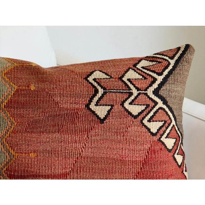 オールドキリムクッション 長方形 60x40cm カルス ビッグピロー Turkish Old Kilim Lumbar Pillow | ブランド登録なし | 01