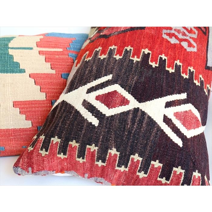 オールドキリムクッション 長方形 57x40cm ビッグピロー Turkish Old Kilim Lumbar Pillow | ブランド登録なし | 03