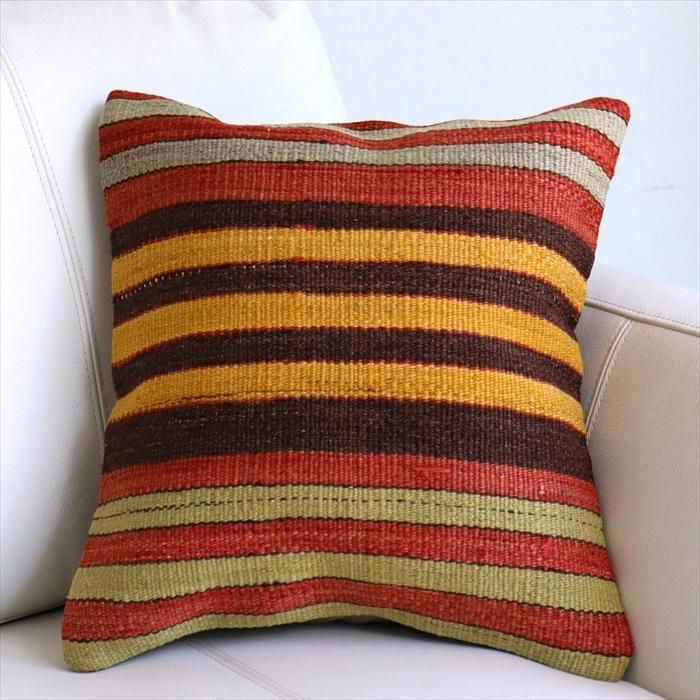 オールドキリム クッションカバー 37x35cm   シワス Turkish Old Kilim Cushion | ブランド登録なし | 01