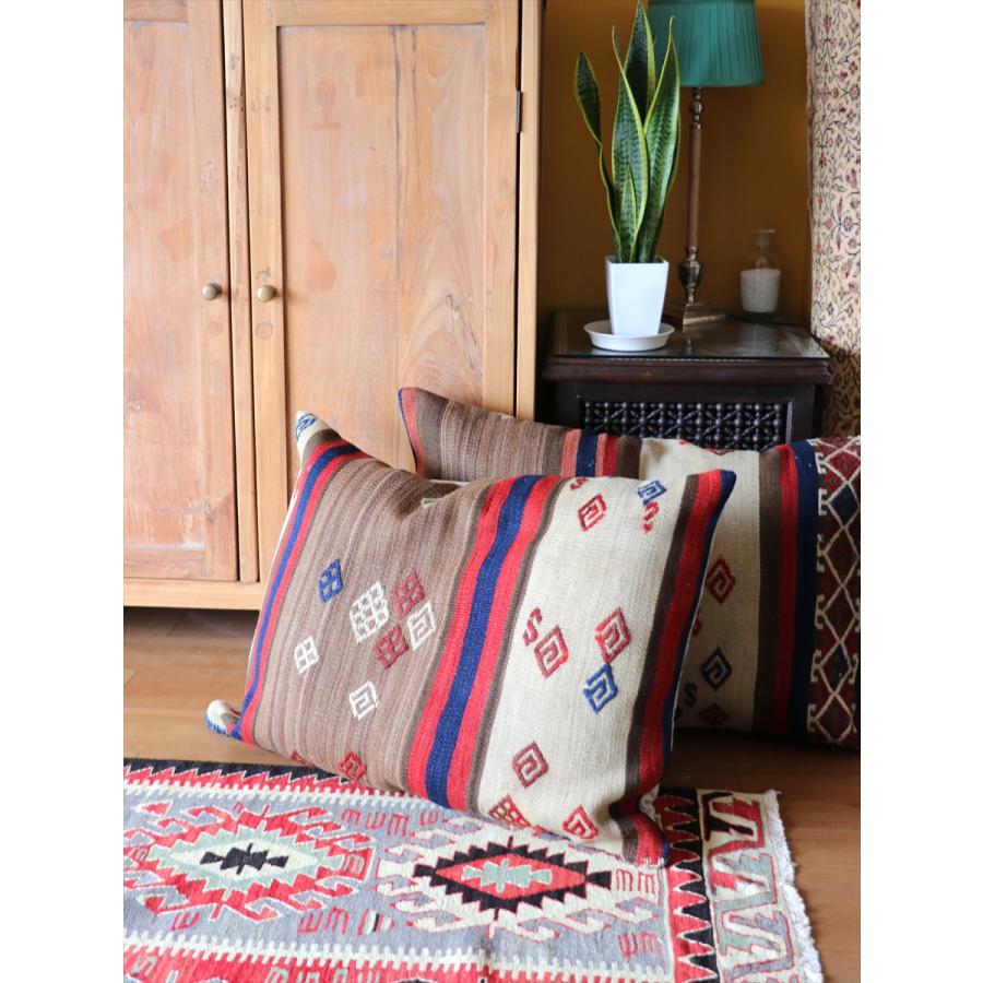 ビッグピロー　オールドキリムクッションカバー 88x58cm | ブランド登録なし | 01