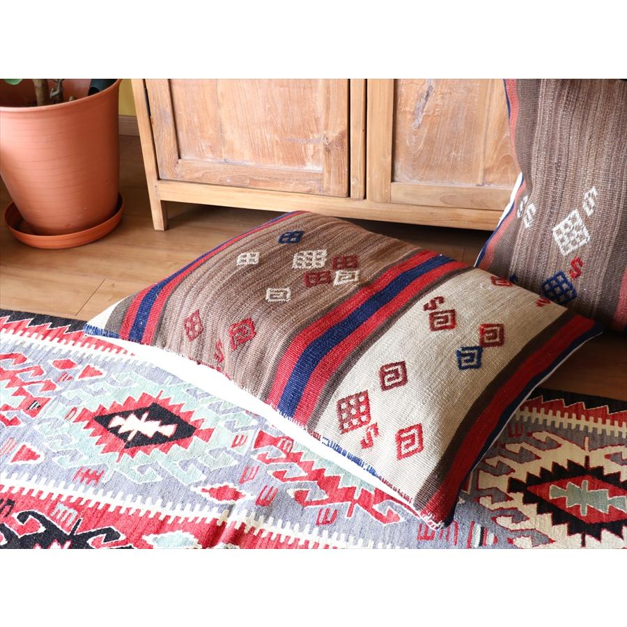 ビッグピロー　オールドキリムクッションカバー 88x58cm | ブランド登録なし | 03