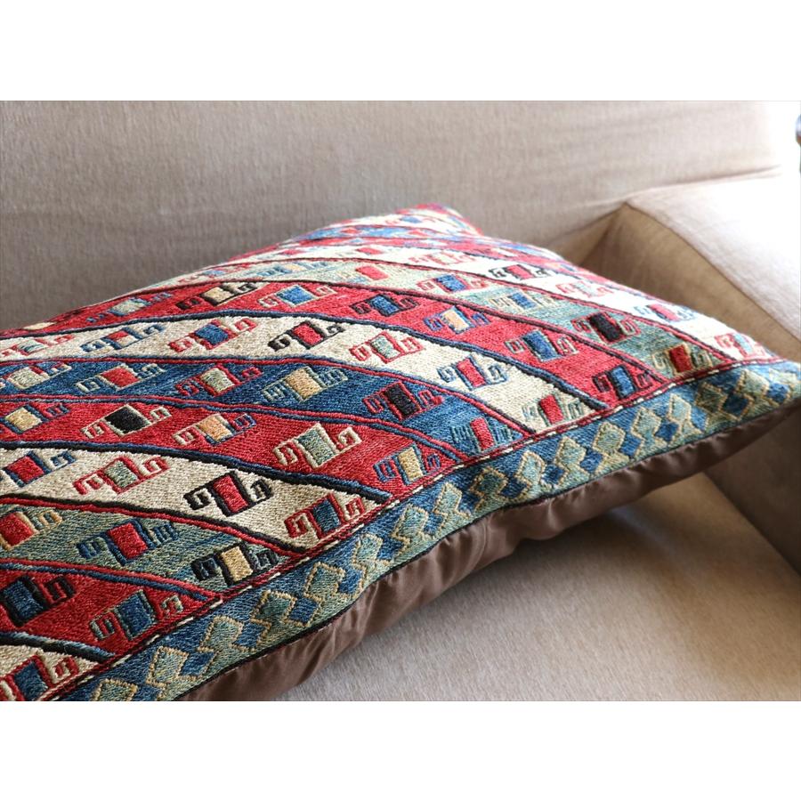 ビッグピロー　オールドキリムクッションカバー 90x47cm  コーカサス地方のスマックキリム | ブランド登録なし | 05