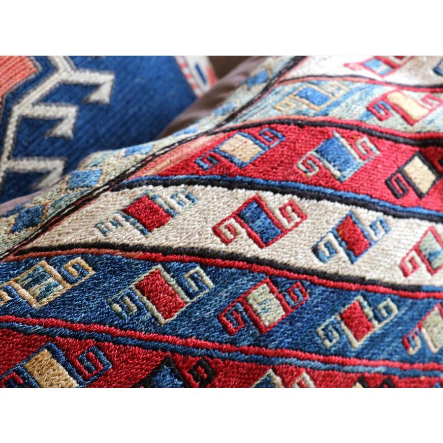 ビッグピロー　オールドキリムクッションカバー 90x47cm  コーカサス地方のスマックキリム | ブランド登録なし | 06