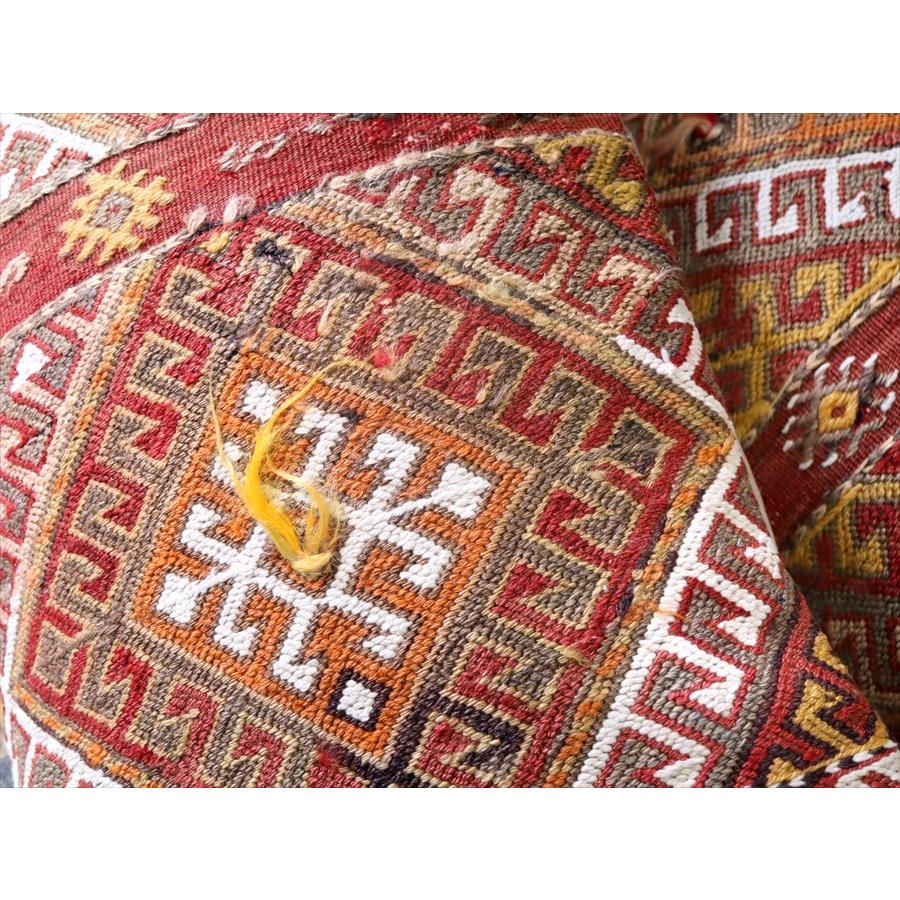 クッションカバー　オールドキリム　横長ピロー 60x40cm アダナ　ジジム ビッグピロー Turkish Old Kilim　Lumbar Pillow | ブランド登録なし | 05