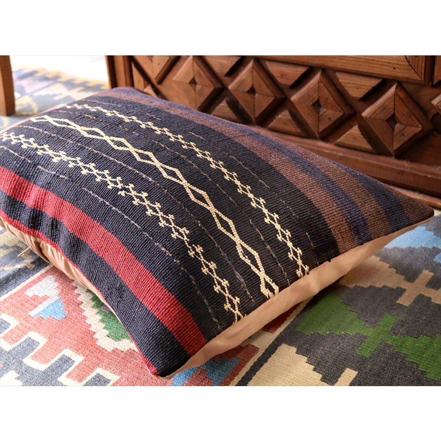 クッションカバー　オールドキリム　横長ピロー 61x39cm アフシャール ビッグピロー Turkish Old Kilim　Lumbar Pillow | ブランド登録なし | 02