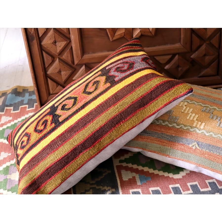 クッションカバー　オールドキリム　横長ピロー 60x40cm コチボユヌズ ビッグピロー Turkish Old Kilim　Lumbar Pillow | ブランド登録なし | 02