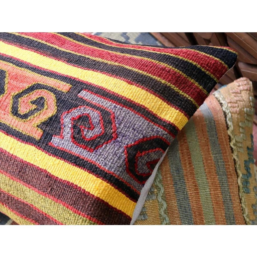 クッションカバー　オールドキリム　横長ピロー 60x40cm コチボユヌズ ビッグピロー Turkish Old Kilim　Lumbar Pillow | ブランド登録なし | 03
