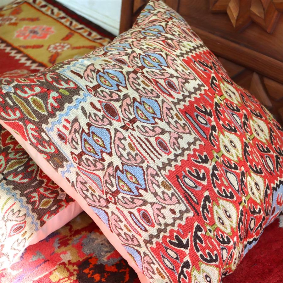クッションカバー 50cmサイズ キリム ウール Turkish Kilim Cushion セネ 細かなモチーフ | ブランド登録なし | 02
