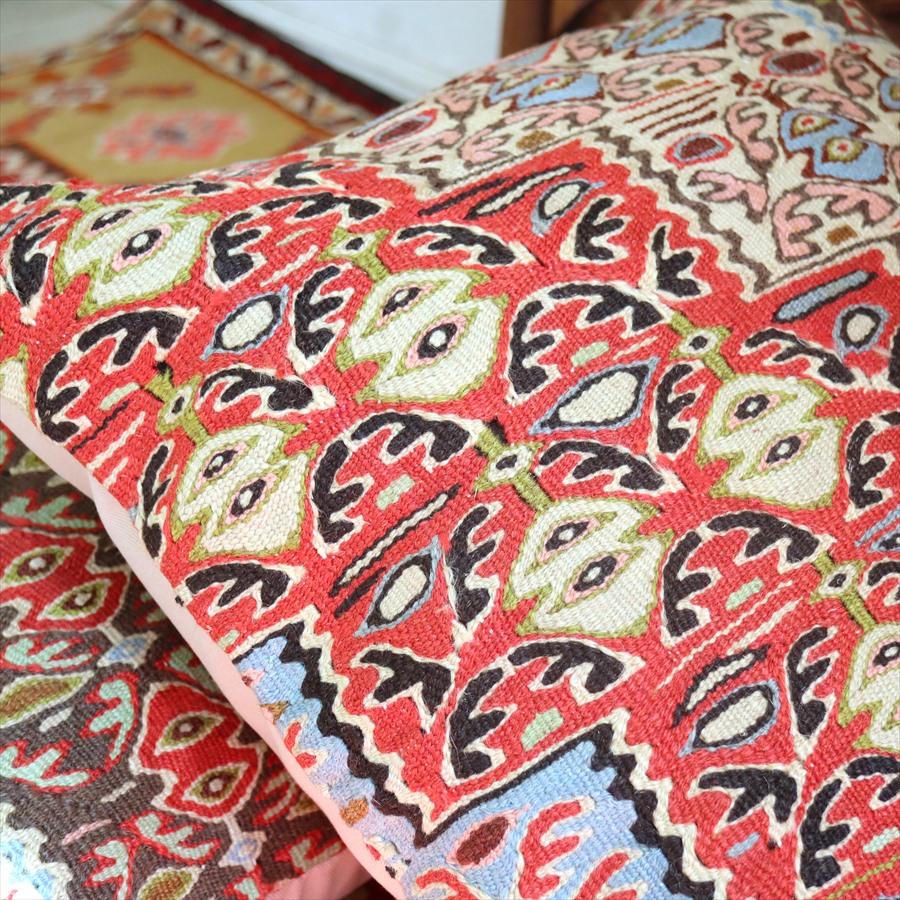 クッションカバー 50cmサイズ キリム ウール Turkish Kilim Cushion セネ 細かなモチーフ | ブランド登録なし | 03