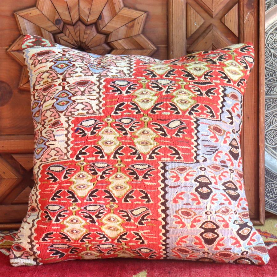クッションカバー 50cmサイズ キリム ウール Turkish Kilim Cushion セネ 細かなモチーフ | ブランド登録なし