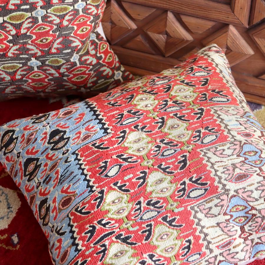 クッションカバー 50cmサイズ キリム ウール Turkish Kilim Cushion セネ 細かなモチーフ | ブランド登録なし | 04
