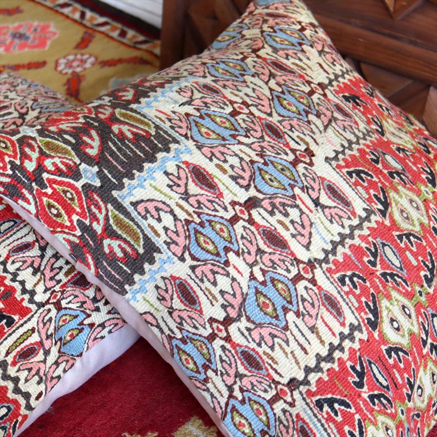 クッションカバー 50cmサイズ キリム ウール Turkish Kilim Cushion セネ 細かなモチーフ | ブランド登録なし | 02