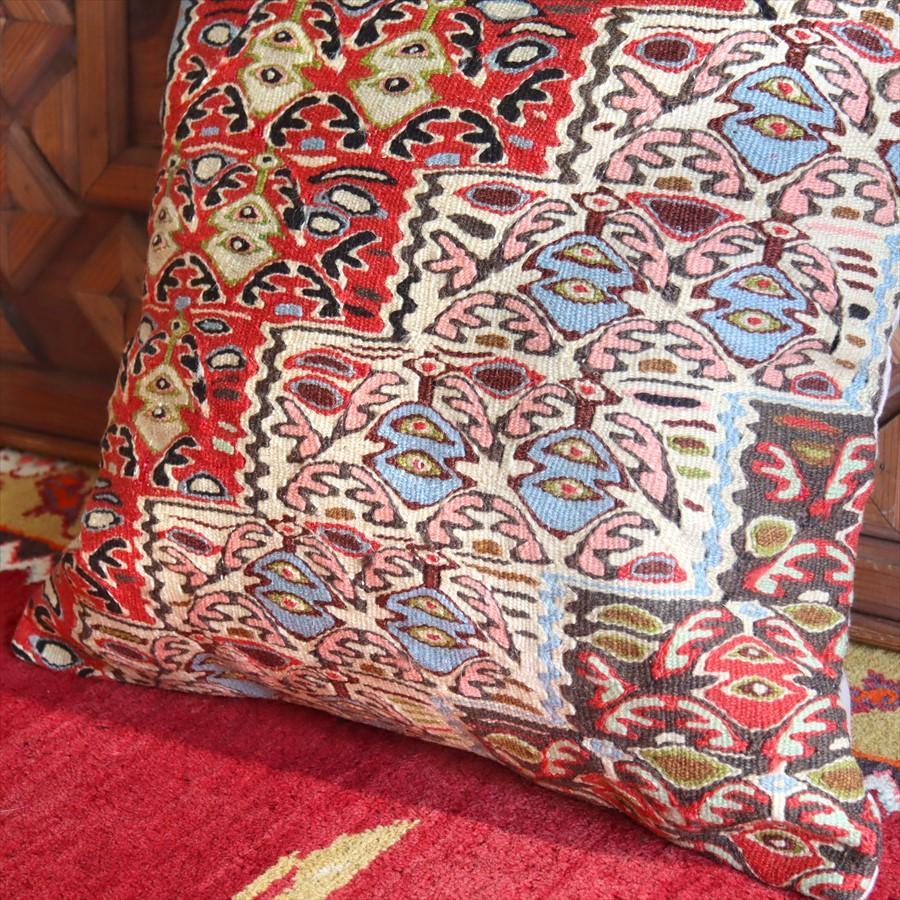 クッションカバー 50cmサイズ キリム ウール Turkish Kilim Cushion セネ 細かなモチーフ | ブランド登録なし | 01