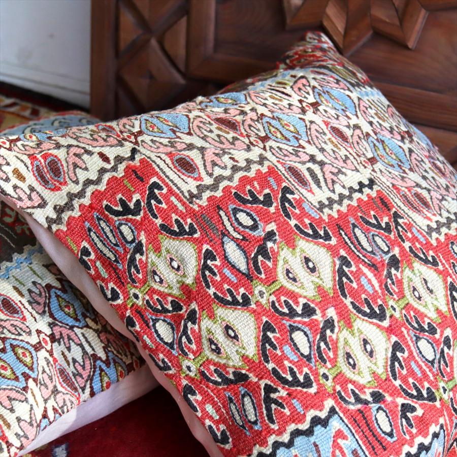クッションカバー 50cmサイズ キリム ウール Turkish Kilim Cushion セネ 細かなモチーフ | ブランド登録なし | 02