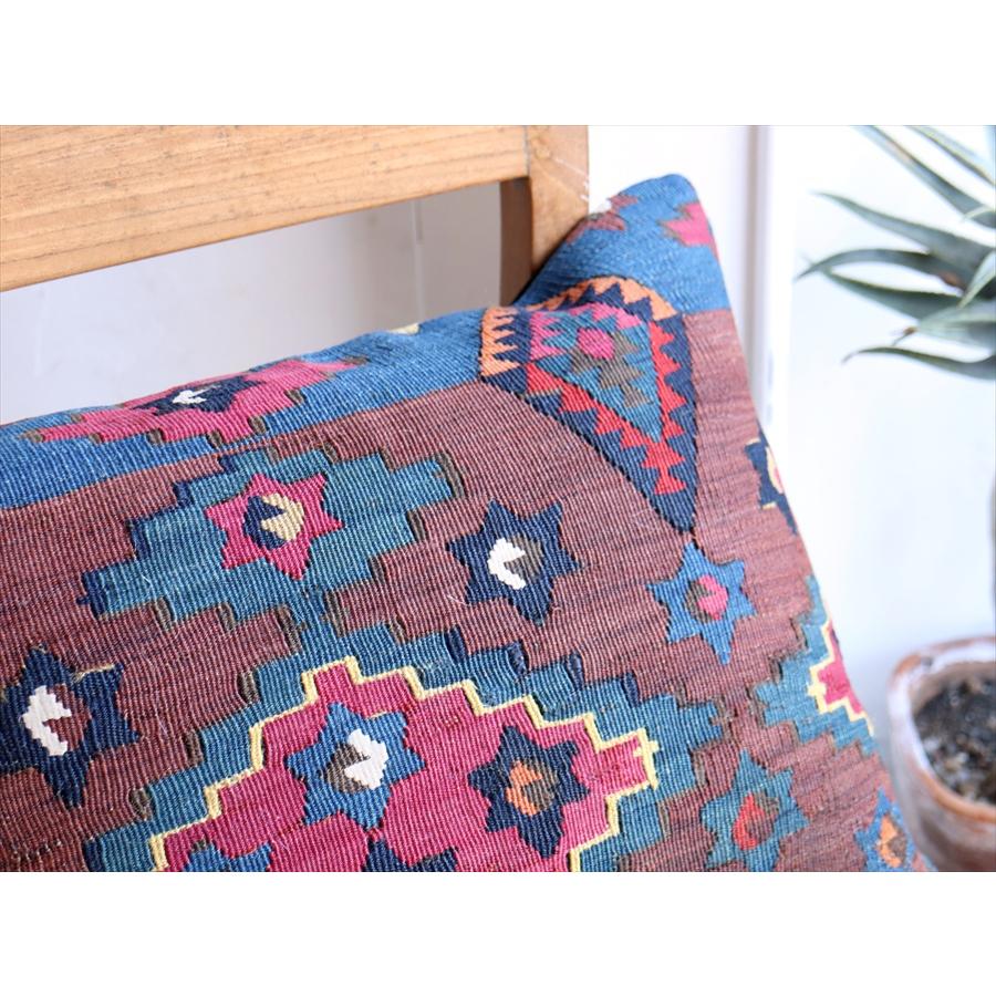 限定モデル人気デザイン L68 オールドキリム 大きめ クッションカバー