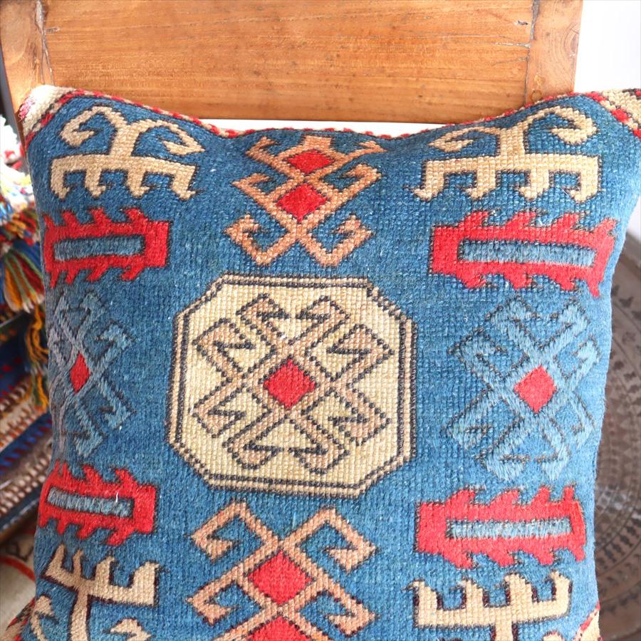 クッションカバー ヴィンテージ パイル織り 絨毯 45cmサイズ コンヤ ブルー | ブランド登録なし | 01