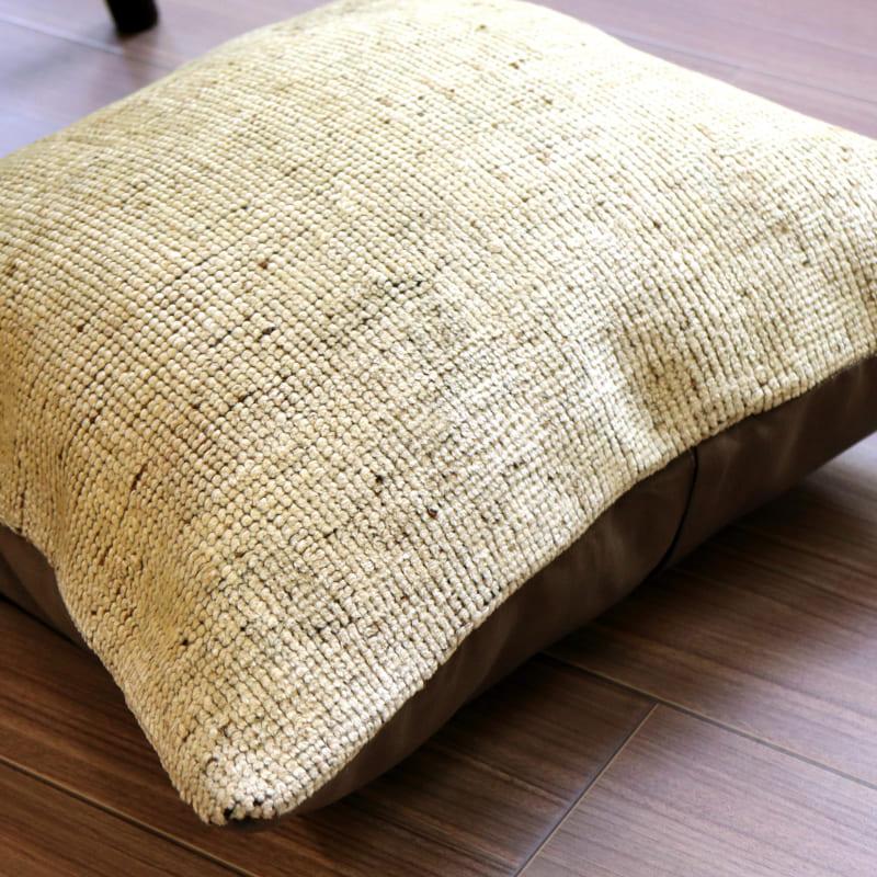 ヴィンテージラグクッションカバー 46×41cmトルコ絨毯 ブリーチしたアンティーク加工 | ブランド登録なし | 03