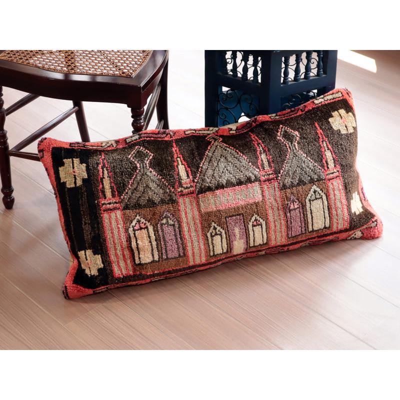 ヴィンテージラグ クッションカバー43×84cmヤストゥク 尖塔を持つモスク | ブランド登録なし | 01