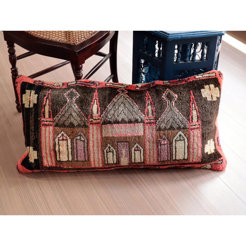 ヴィンテージラグ クッションカバー43×84cmヤストゥク 尖塔を持つモスク | ブランド登録なし | 02