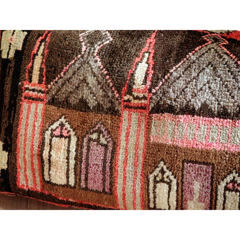 ヴィンテージラグ クッションカバー43×84cmヤストゥク 尖塔を持つモスク | ブランド登録なし | 03