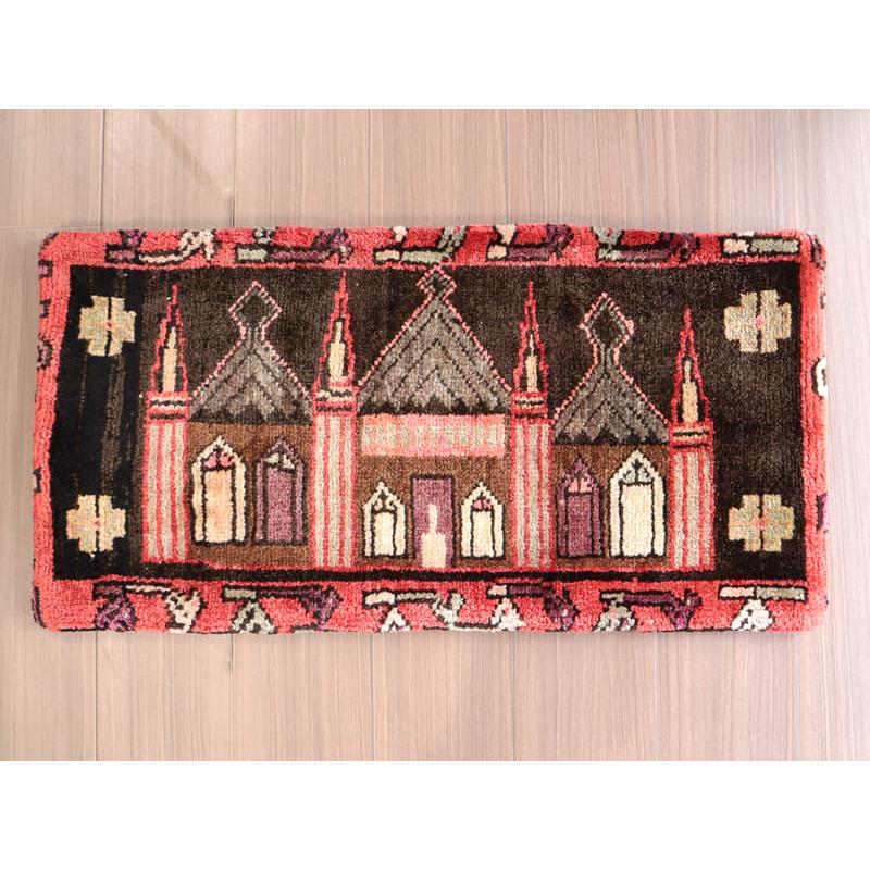 ヴィンテージラグ クッションカバー43×84cmヤストゥク 尖塔を持つモスク | ブランド登録なし | 06