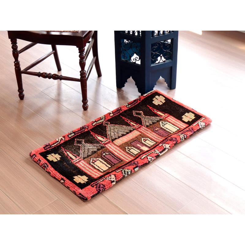 ヴィンテージラグ クッションカバー43×84cmヤストゥク 尖塔を持つモスク | ブランド登録なし | 07