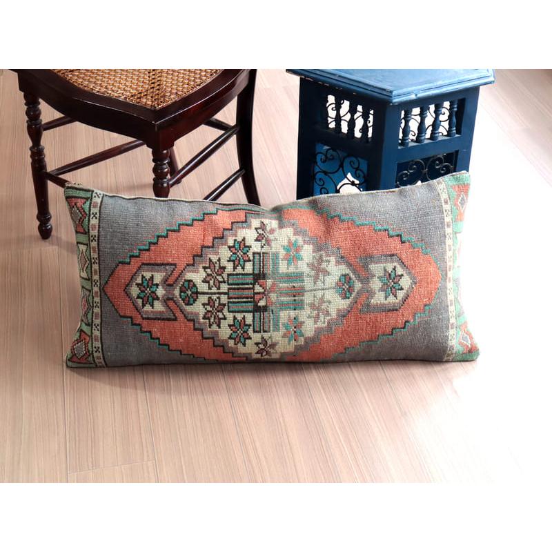 ヴィンテージラグ クッションカバー38×80cmソロモンの星 変形メダリオン | ブランド登録なし | 02