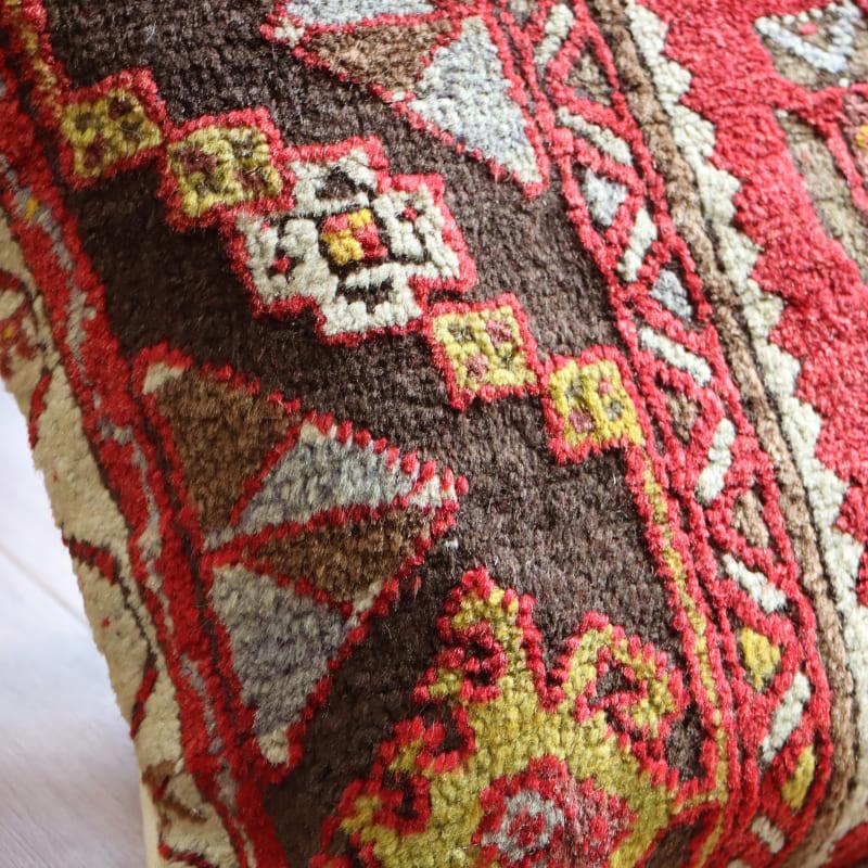 クッションカバー ヴィンテージ パイル織り 40×40cmトルコ絨毯 シワス地方 | ブランド登録なし | 02