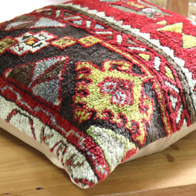 クッションカバー ヴィンテージ パイル織り 40×40cmトルコ絨毯 シワス地方 | ブランド登録なし | 04